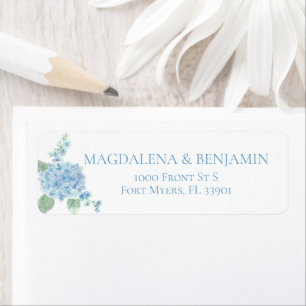 Elegant Victorian Garden Blue Hydrangea Wedding