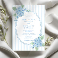 Elegant Victorian Garden Blue Hydrangea Wedding