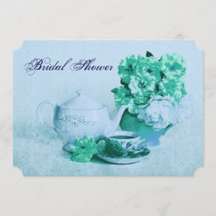 Elegant victorian grunge tea party invitation