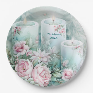 Elegant Victorian Holiday Paper Plate - Custom