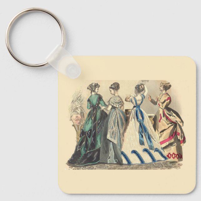Elegant Victorian Ladies  Keychain (Front)