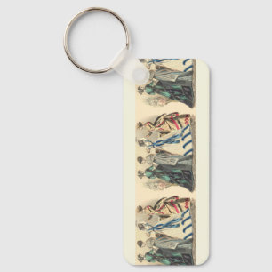 Elegant Victorian Ladies  Keychain