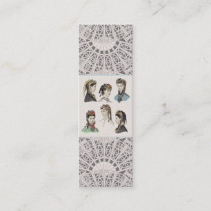 Elegant Victorian Ladies Profile Card / Bookmark