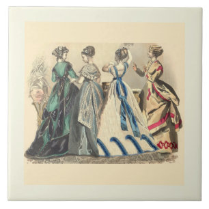 Elegant Victorian Ladies Tile