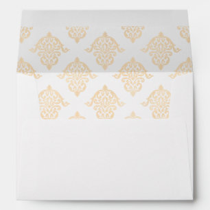 Elegant Victorian Rococo Wedding Return Address Envelope