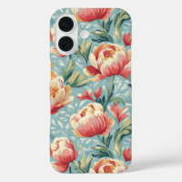 Elegant Victorian Style Floral Peonies Tulips