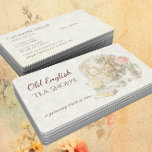 Elegant Victorian Vintage Antique Tea House Business Card<br><div class="desc">Elegant Victorian Era Vintage Antique Tea House Setting Business Card Template. Please personalize it with your own info or or customize it further if you need to add text, change the layout, font, font colour, font size or the business card size. Fully customizable, add what you want, delete what you...</div>