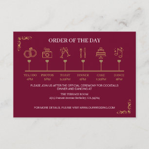 Elegant Victorian Wedding  Enclosure Card