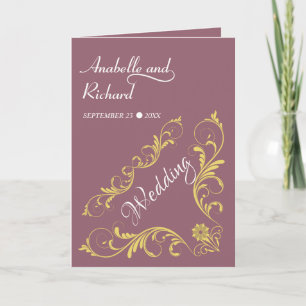 Elegant Victorian Wedding  Invitation