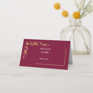 Elegant Victorian Wedding Place Cards
