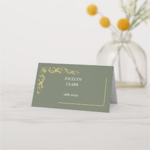 Elegant Victorian Wedding Place Cards