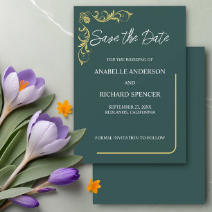 Elegant Victorian Wedding Save The Date