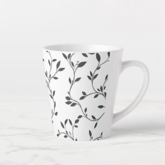 Elegant Vine Leaves Latte Mug