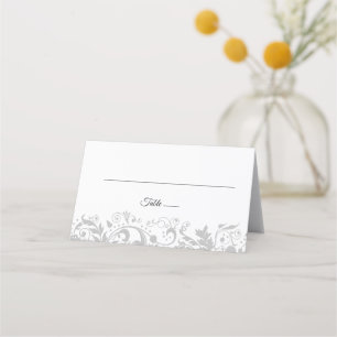 Elegant vines wedding seating place card