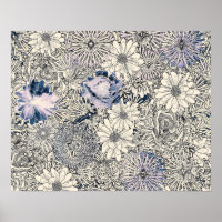 Elegant Vintage Abstract Floral Background |