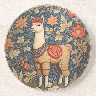 Elegant Vintage Alpaca William Morris Inspired  Coaster