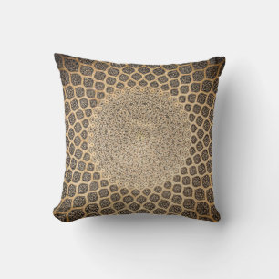 Elegant Vintage Arabesque Throw Pillow