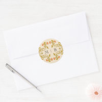 Elegant Vintage Art Nouveau Floral Swirl Monogram