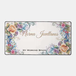 Elegant Vintage "Arts and Crafts" working area  Desk Mat