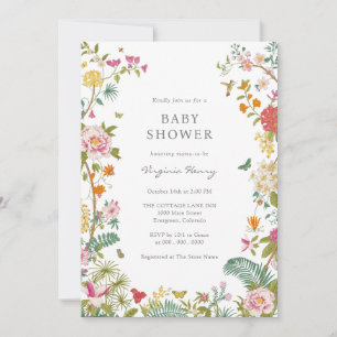 Elegant Vintage Baby Shower Invitation