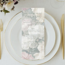 Elegant Vintage Baroque Pastel Flowers Wedding