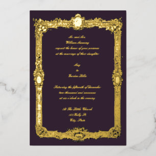 Elegant Vintage Baroque Rococo Frame Wedding