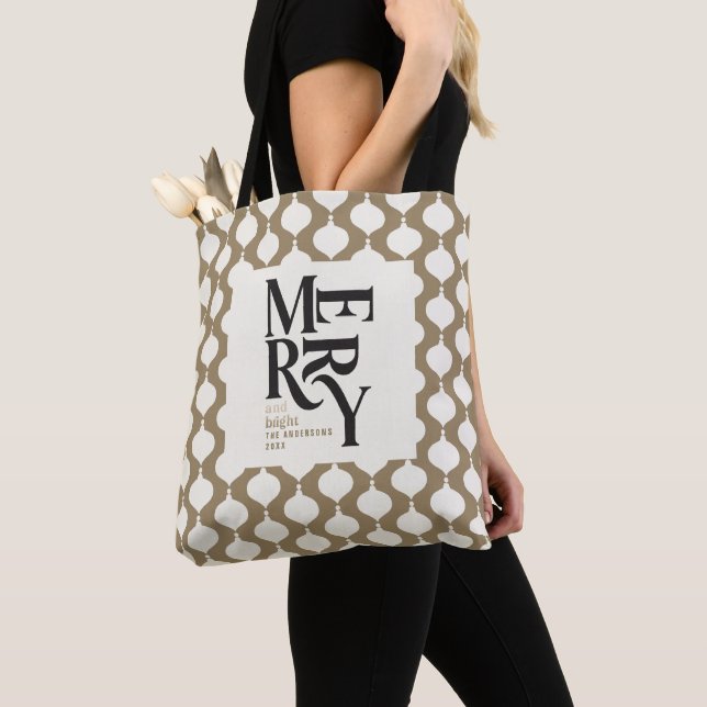 Elegant vintage bauble Christmas party gift Tote Bag (Close Up)
