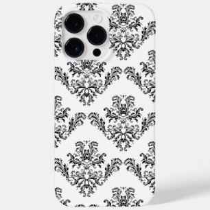Elegant vintage black damask White iPhone 6 Case-Mate iPhone 14 Pro Max Case