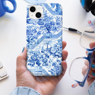Elegant Vintage Blue and White Chinoiserie Case-Mate iPhone Case