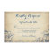 Elegant Vintage Blue Flourish Wedding RSVP Cards