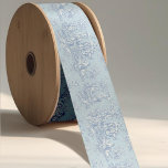 Elegant vintage blue grey toile de jouy satin ribbon<br><div class="desc">Vintage retro blue grey floral toile de jouy Satin Ribbon. Enhance your gift wrapping supplies with the timeless elegance of toile de jouy vintage designs, inspired by the exquisite patterns of french countryside scenes. These sophisticated Toile prints are an all time rage at the moment, beautiful designs that bring natural...</div>