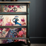Elegant Vintage Boho Victorian Decoupage Peacock Tissue Paper<br><div class="desc">Immerse yourself in the allure of crafting with this Elegant Vintage Victorian Boho Peacock Tissue Paper, evoking a turn-of-the-century Parisian ambiance. The Art Nouveau influences infuse a timeless touch into this boho-chic peacock design. Regal peacock tissue, perfect for vintage crafting supplies, invites you to dive into peacock-inspired design projects or...</div>