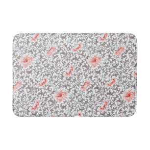 Elegant Vintage Botanical in Neutral Colours Bath Mat