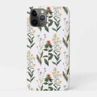 Elegant Vintage Botanical Nature Lover Wildflowers iPhone 11 Pro Case