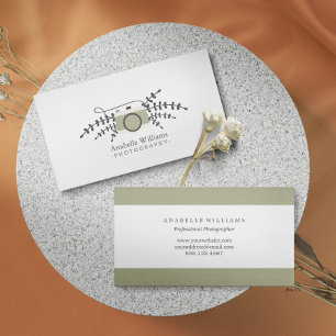 Elegant Vintage Camera Business Card