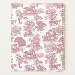 Élégant Vintage Chic Rose Cheval Toile Mariage