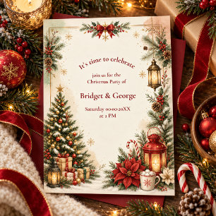 Elegant Vintage Christmas Holiday Party