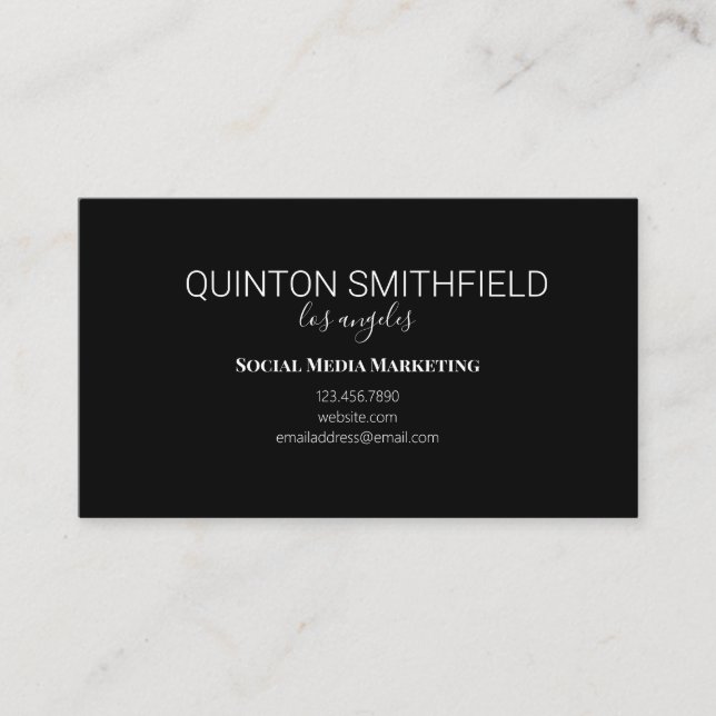 Elegant Vintage City Street Business Card (Front)