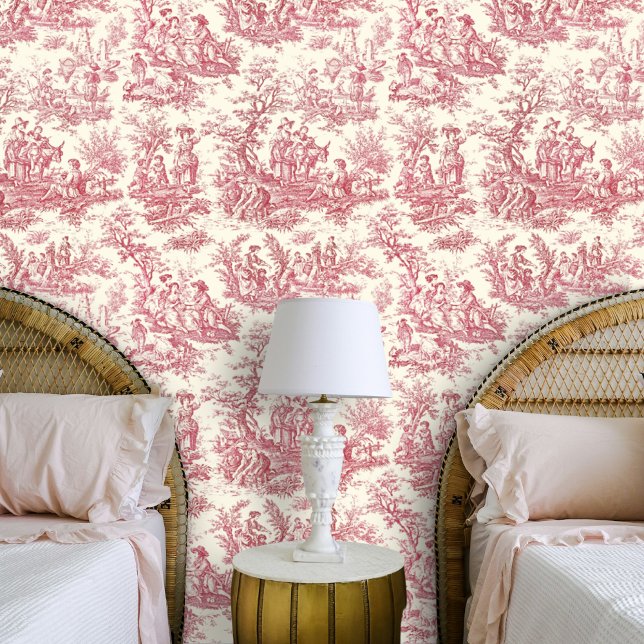 Elegant vintage classic pattern red wallpaper (Creator Uploaded)