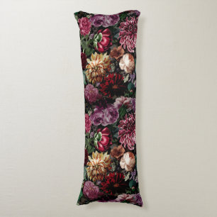Elegant Vintage Colourful Floral Body Pillow