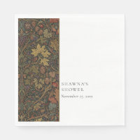 Elegant Vintage Cottage Botanical Fall Shower