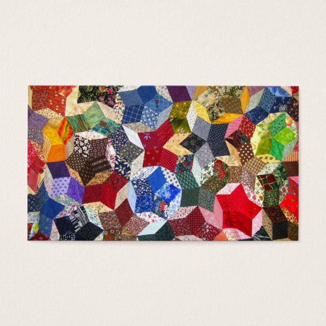 Élégant Vintage Crazy Quilt Motif Modèle (Devant)