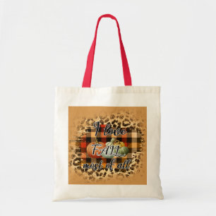 Elegant Vintage Fall Love Pumpkin Tote Bag
