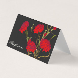Elégant Vintage Floral Carnation rouge sur mesure