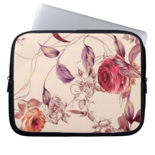Elegant Vintage Floral Cream & Rose Case
