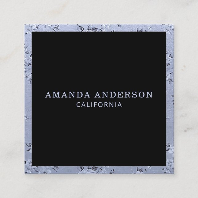 Elegant Vintage Floral Lavender | Business Card (Front)