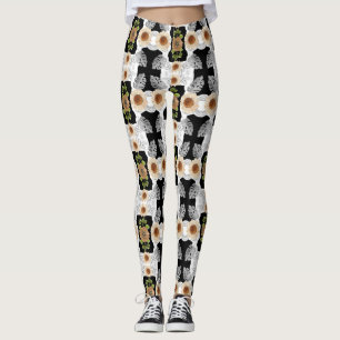 Elegant Vintage Floral Leggings