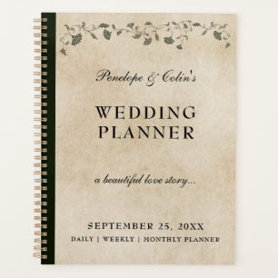 Élégant Vintage Floral Library Mariage de couvertu