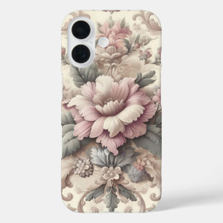 Elegant Vintage Floral Pattern iPhone 16 Case