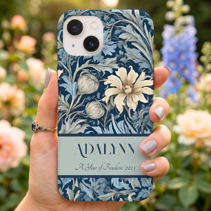 Elegant Vintage Floral Retirement Gifts for Mom Case-Mate iPhone 14 Case